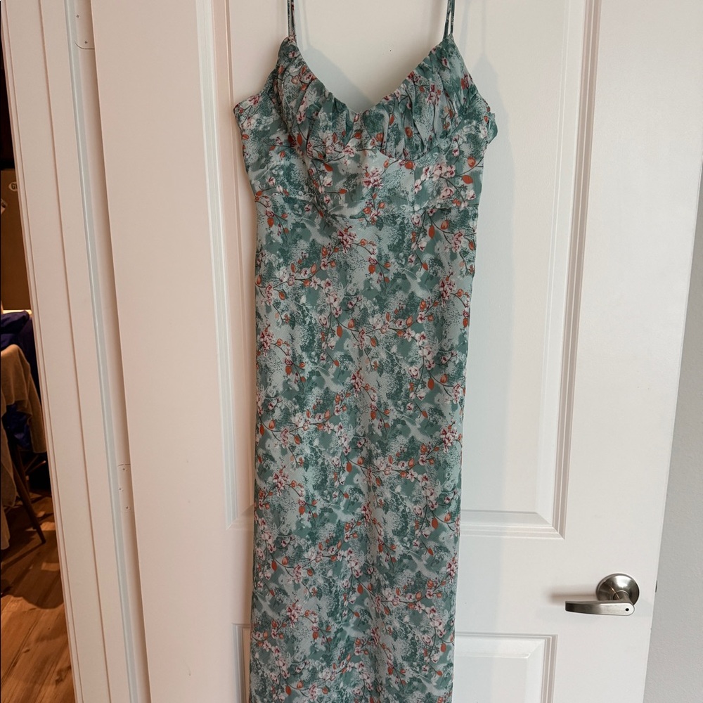Hello Molly Sunrise Strolls Midi Dress Mint - Picture 4 of 11